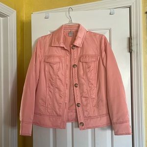 Chico’s Satin Jean Jacket